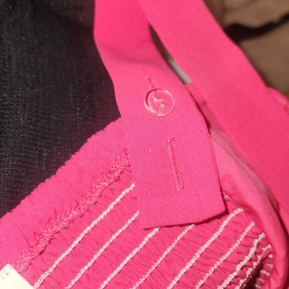 Sadie & Sage Anthropologie Pink Crop Top Cami Blouse Fuschia Small NWT - Picture 9 of 11